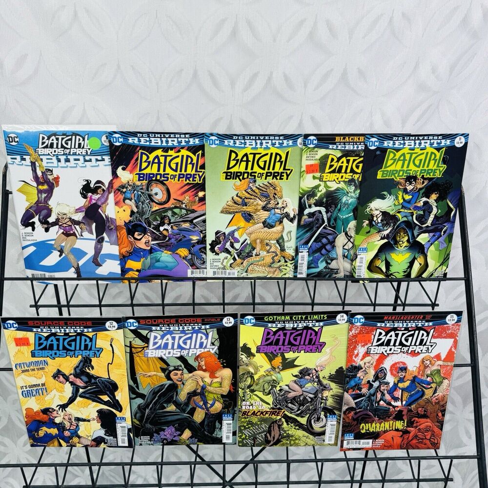 Batgirl and the Birds Of Prey Dc Rebirth 1-3 10-15 Lot Black Canary Poison Ivy‎